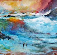 Impressionist - Colorfull Waves - Acrylic